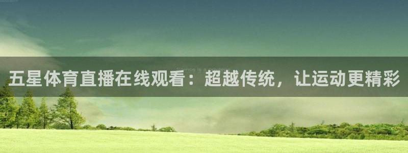 五星体育直播在线观看：超越传统，让运动更精彩