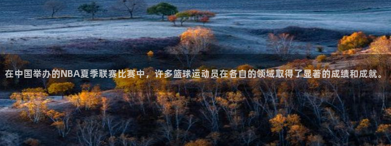 在中国举办的NBA夏季联赛比赛中，许多篮球运动员在各自的领域取得了显著的成绩和成就。