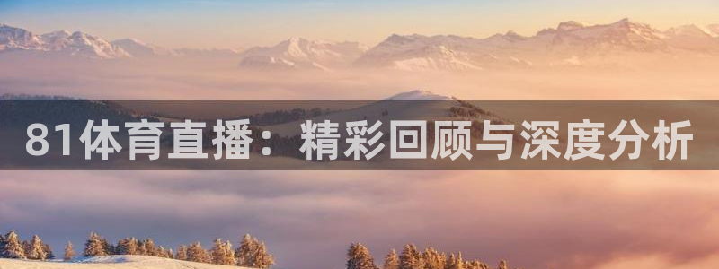 81体育直播：精彩回顾与深度分析